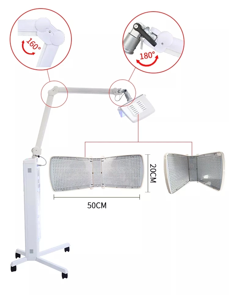 Acne Skin Care Facial PDT LED Light Therapy with Blue Infrared Light Therapy