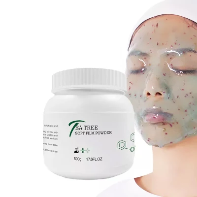 Masque facial de boue d'argile de matcha de poudre de vin doux de raisin organique naturel de blanchiment