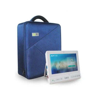 Hes-7 CE Eclinic E-Health Moniteur de télémédecine de diagnostic rural portable pour équipement médical E-Hospital avec système d'examen de santé