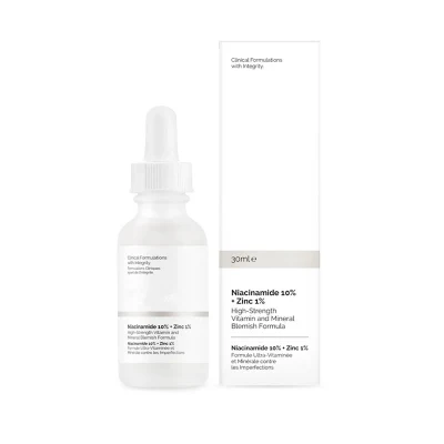 En Stock Niacinamide 10% + Zinc 1% Sérum Liquide Haute Minéral Écorcheur de Blanchissant Hydratant Rétrécissement des Pores