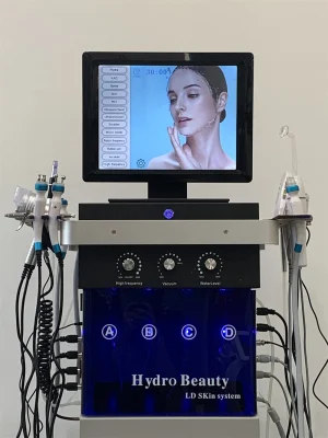 14 en 1 Eau Dermabrasion PDT Thérapie Cold Hammer SPA Machine/Hydro Aqua Oxygen Hydra Facial Machine